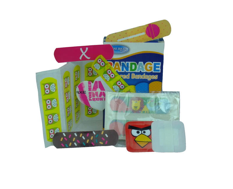 Printed adhesive bandages Printed adhesive bandages