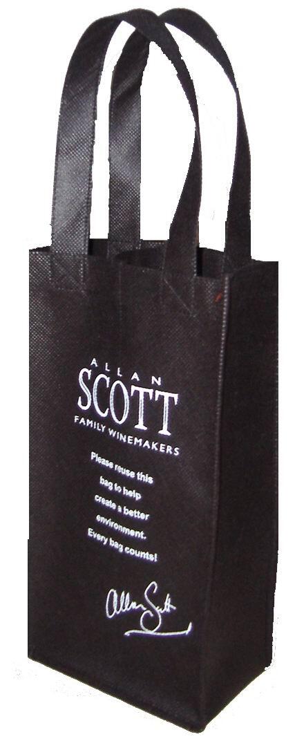 Custom printed PP non-woven wine bag for 2 bottles  image