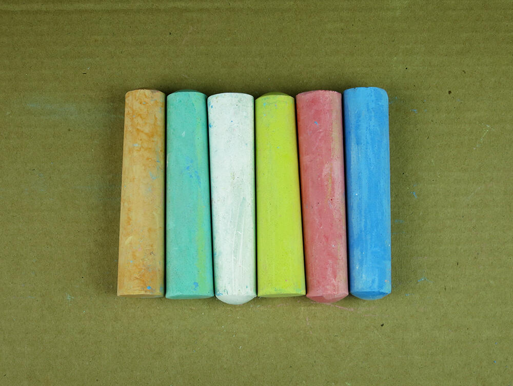 Jumbo sidewalk chalks in custom printed box image