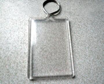 Keychain shell with custom artwork lenticular print image