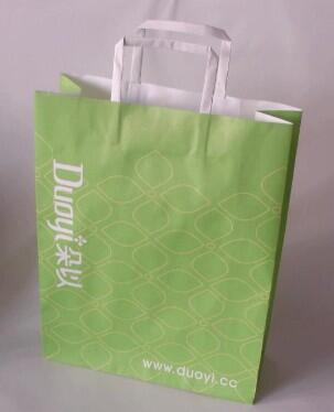 Custom printed kraft paper bag 21x28.5hx9cm image