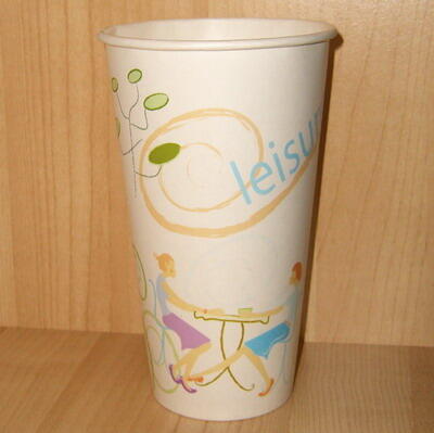 Paper cup 22 oz with single wall  and custom print image