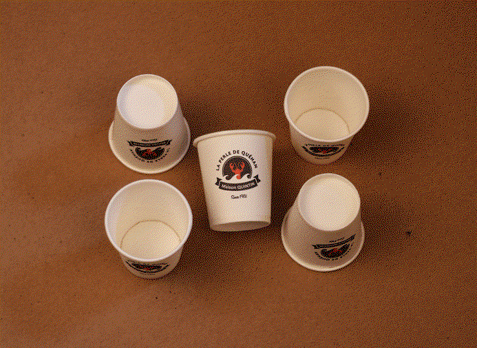 Paper cup 2.5 oz with custom printed and single wall image