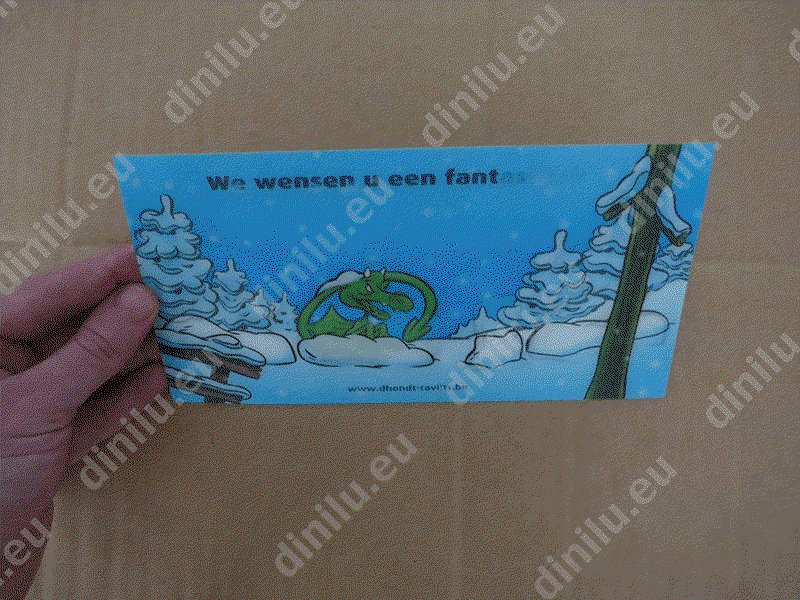 Custom lenticular card, 120x170mm image
