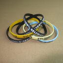 Silicone wristbands 1/4 inch wide image