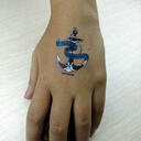 Temporary tattoo 50x50mm with custom print image