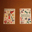 Fake tattoo A5 size (5.8 x 8.3 inches) with custom print image