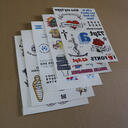 Fake tattoo A5 size (5.8 x 8.3 inches) with custom print image