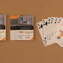 Bridge size custom printed playing cards image