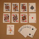 Poker size custom printed playing cards image