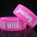 Silicone wristbands 1 inch wide image
