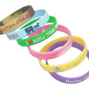 Silicone wristbands 1/2" wide image