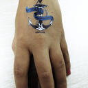 Temporary transfer tattoo A6 size (105 x 148 mm) with custom print image