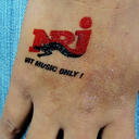 Fake tattoo A7 size (74x105mm) with custom print image