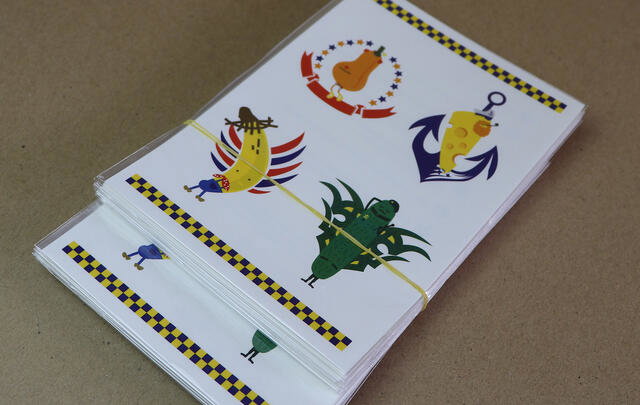 Temporary transfer tattoo A6 size (105 x 148 mm) with custom print image