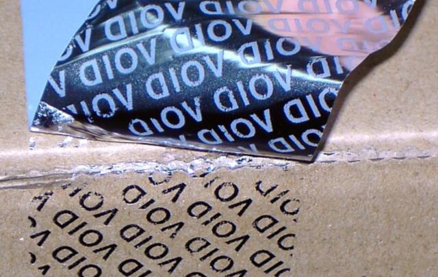 Custom printed anti-tampering tape 60mm x 50m image