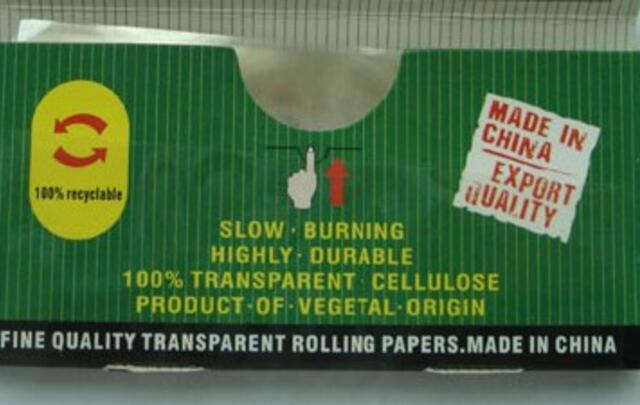 Standard sized transparent rolling papers in custom branded packaging (78x36mm) image