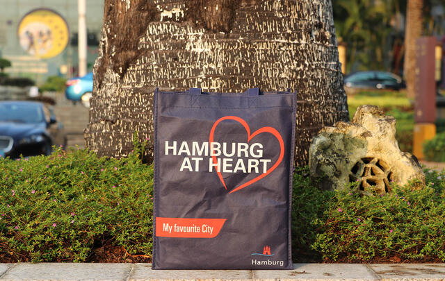 PP non-woven bag 30 x 38h x 7cm with your custom print image