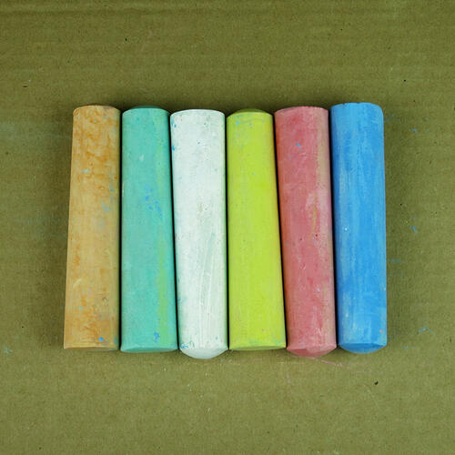 Jumbo sidewalk chalks in custom printed box image
