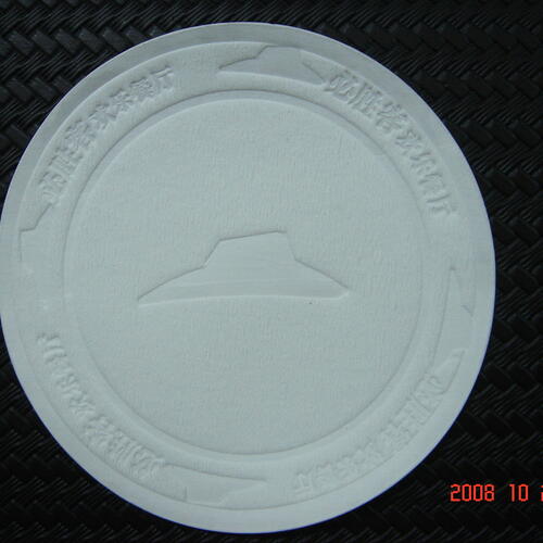 Custom printed / debossed paper coaster 100mm Custom printed / debossed paper coaster 100mm image