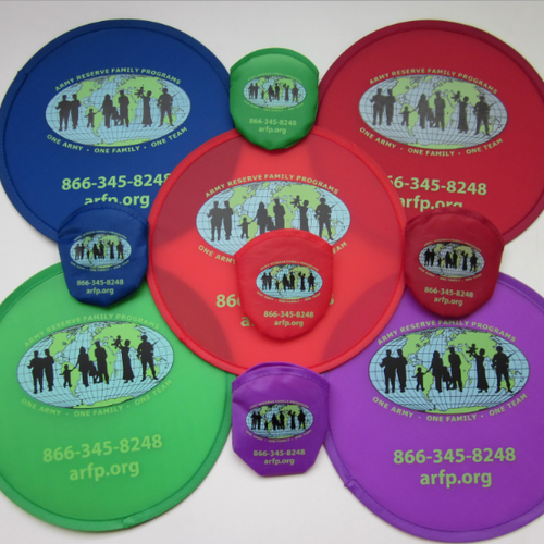 Folding Frisbee with pouch and your bespoke print or logo Folding Frisbee with pouch and your bespoke print or logo image
