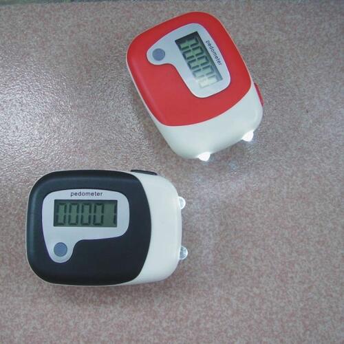 Custom printed pedometer with search light Pedometer with search light, custom-printed image