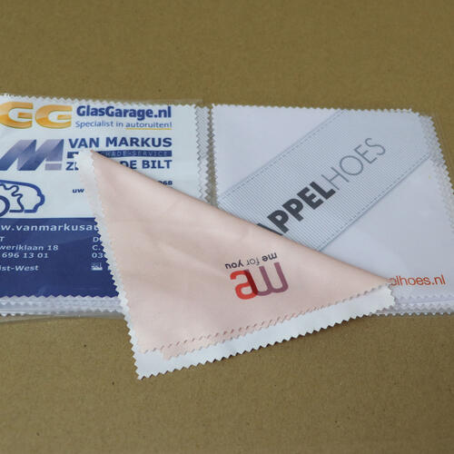 Small microfiber glasses cleaning cloth with custom print Small microfiber glasses cleaning cloth with custom print image