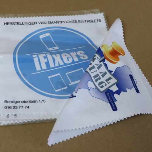 Microfiber cleaning cloth with custom print Medium microfiber lens cleaning cloth with custom print image