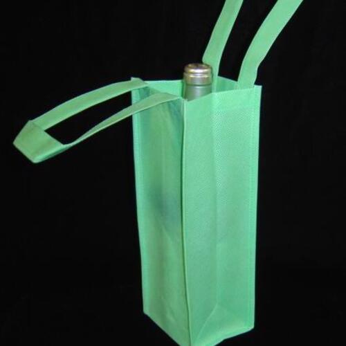 Custom printed PP non-woven wine bag for 1 bottle Custom printed PP non-woven wine bag for 1 bottle image