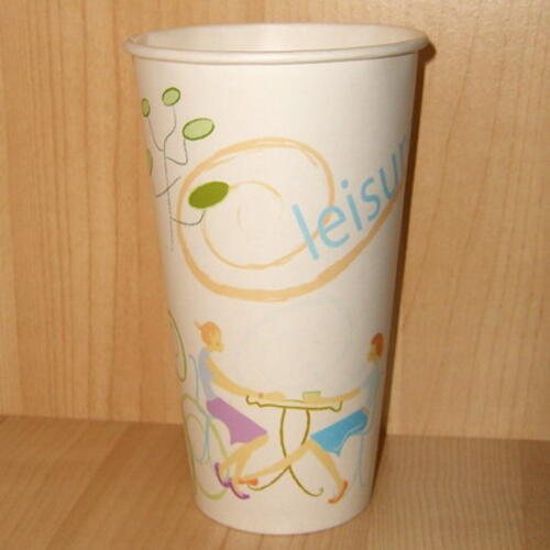 Paper cup 22 oz with single wall and custom print image