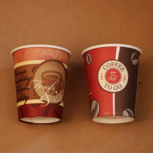 Paper cup 8 oz with custom print and single wall Paper cup 8 oz with custom print and single wall image